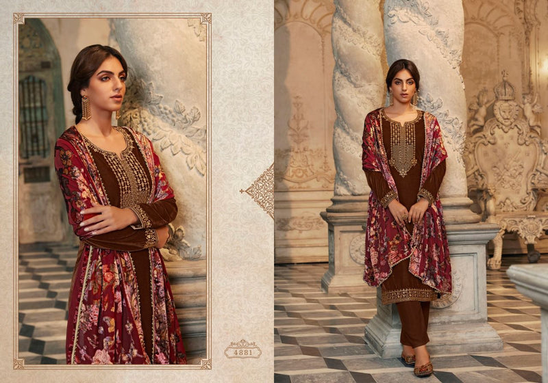 Zisa Charmy Glamour Vol 2 Velvet With Heavy Embroidery Work Stylish Designer Party Wear Salwar Kameez