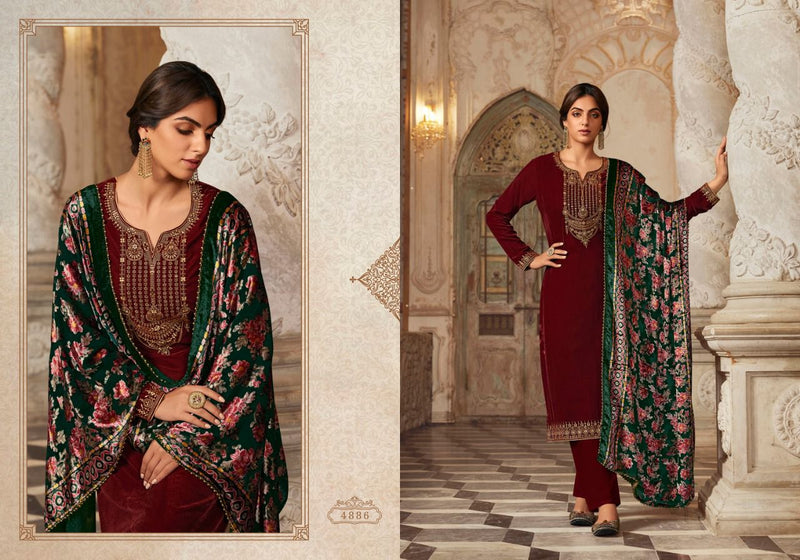 Zisa Charmy Glamour Vol 2 Velvet With Heavy Embroidery Work Stylish Designer Party Wear Salwar Kameez