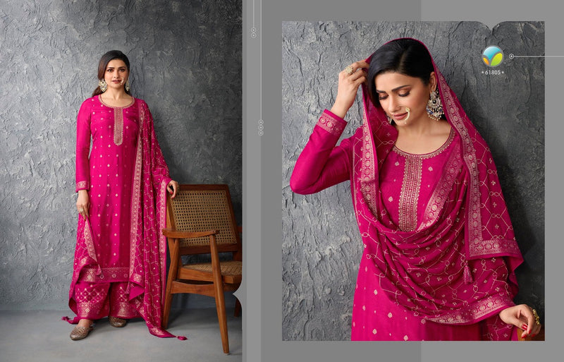 Vinay Fashion Glazze Vol 2 Jacquard With Beautiful Embroidery Work Stylish Designer Festive Wear Salwar Kameez