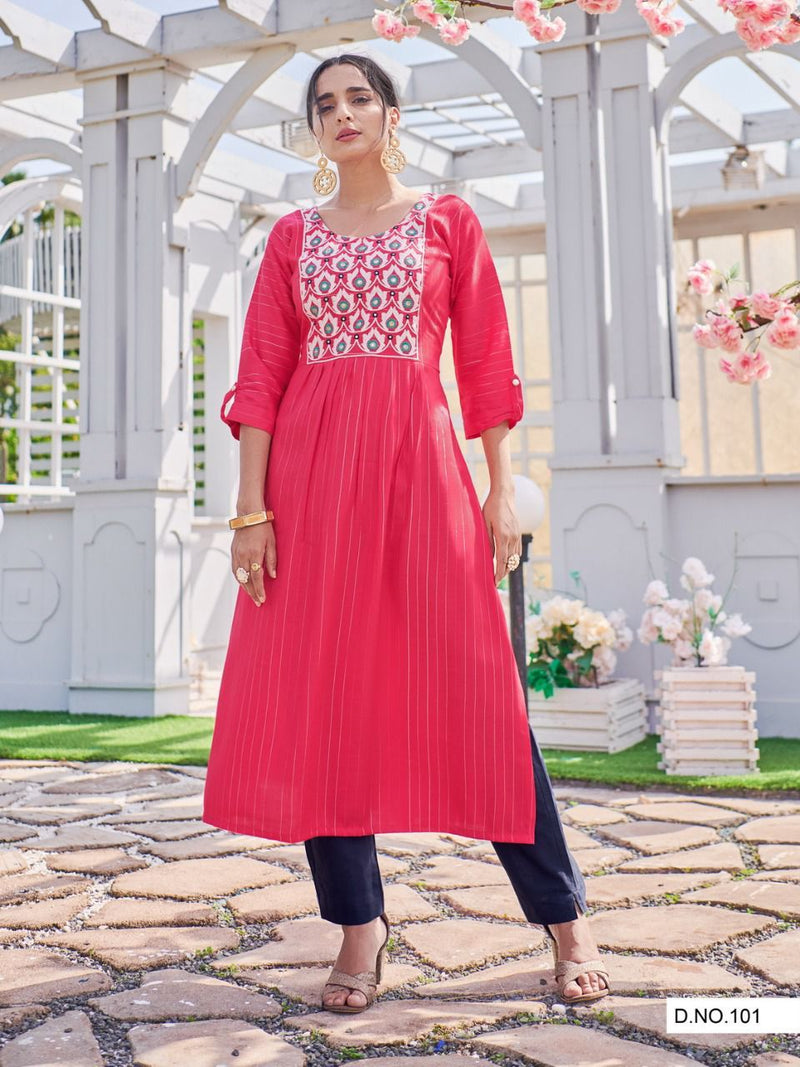 MF Golden Dairies Vol 2 Rayon Straight Cut Fancy Wear Kurtis