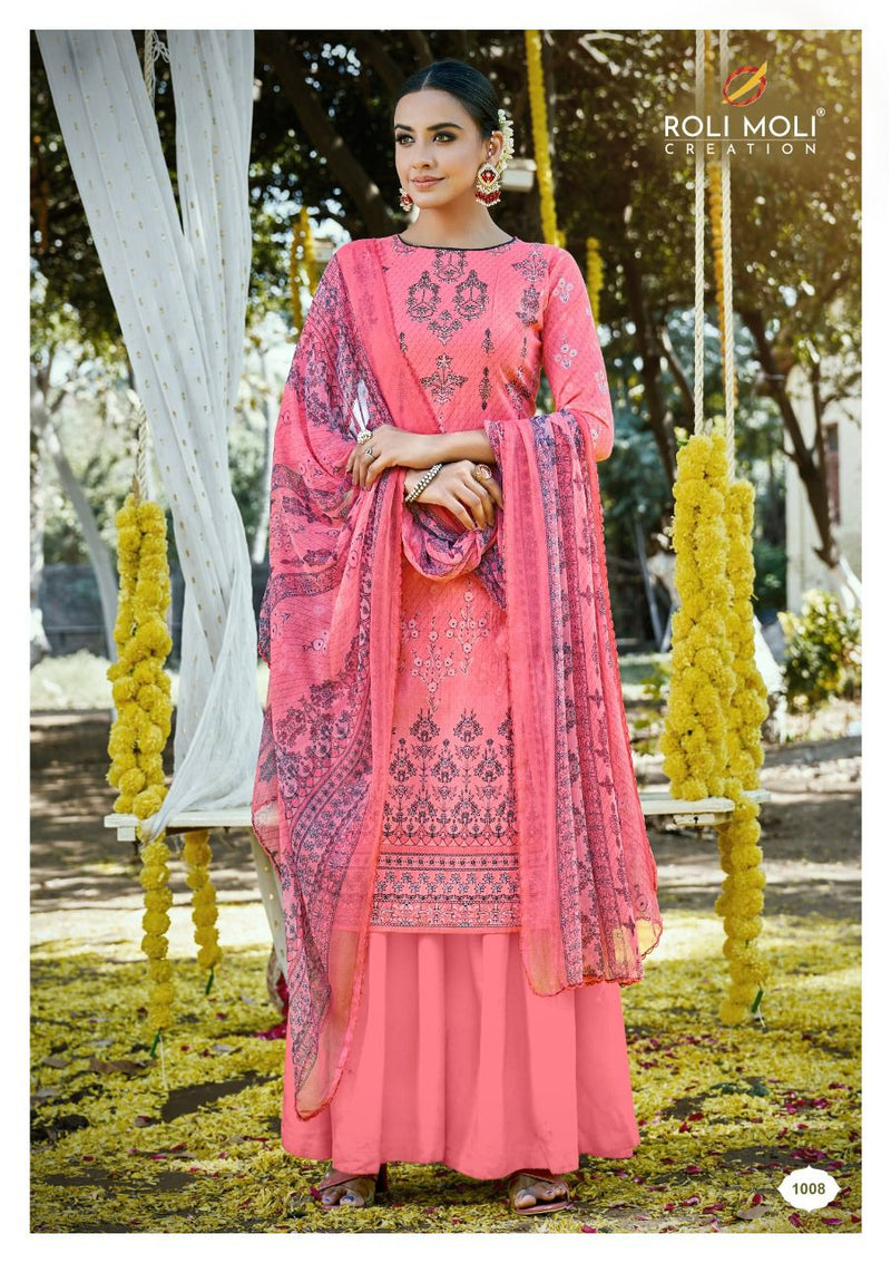 Roli Moli Creation Gulabo Cambric Cotton Fancy Stylish Printed Festive Wear Salwar Suits
