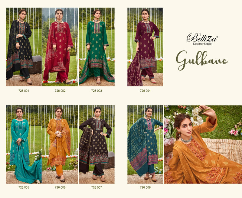 Belliza Gulbano Pashmina With Fancy Work Stylish Designer Casual Wear Attractive Look Salwar Kameem