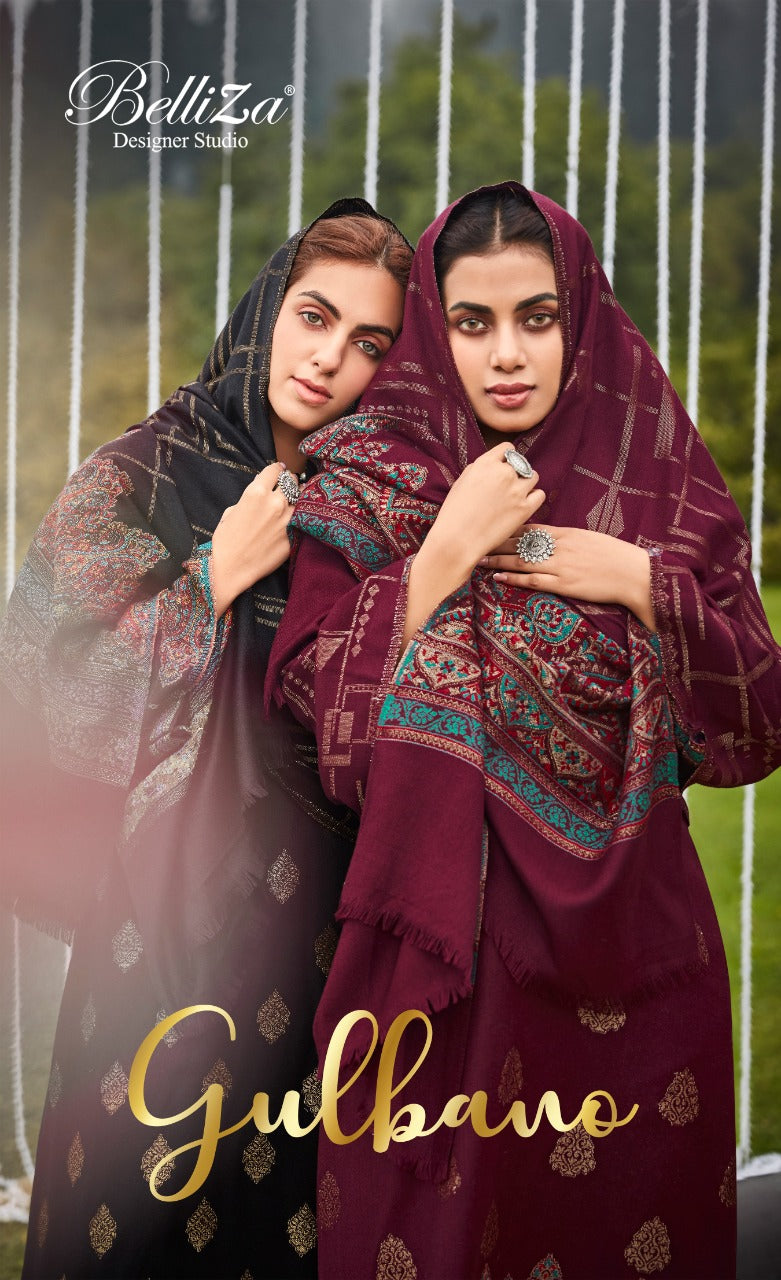 Belliza Gulbano Pashmina With Fancy Work Stylish Designer Casual Wear Attractive Look Salwar Kameem