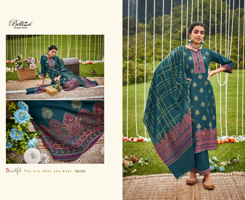 Belliza Gulbano Pashmina With Fancy Work Stylish Designer Casual Wear Attractive Look Salwar Kameem