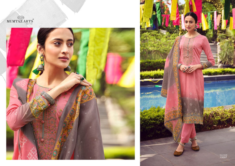 Mumtaz Arts Gulhaar Lawn Cotton Digital Printed Party Wear Salwar Suits With Embroidery Work