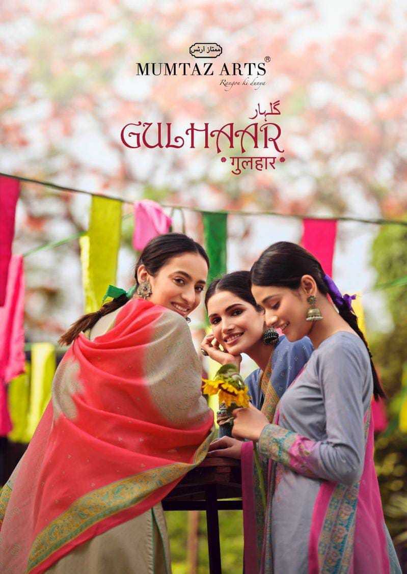 Mumtaz Arts Gulhaar Lawn Cotton Digital Printed Party Wear Salwar Suits With Embroidery Work