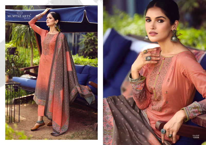 Mumtaz Arts Gulhaar Lawn Cotton Digital Printed Party Wear Salwar Suits With Embroidery Work