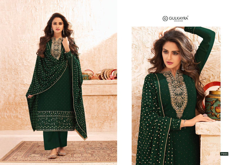 Gulkayra Designer Nazmin Real Georgette With Embroidery Pakistani Style Wedding Wear Salwar Suits