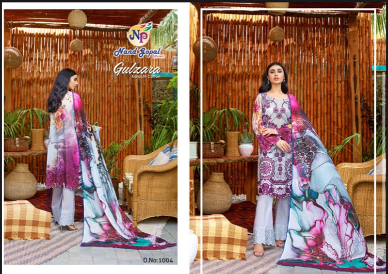 Nand Gopal Gull Zara Karachi Style Cotton Fancy Salwar Suits