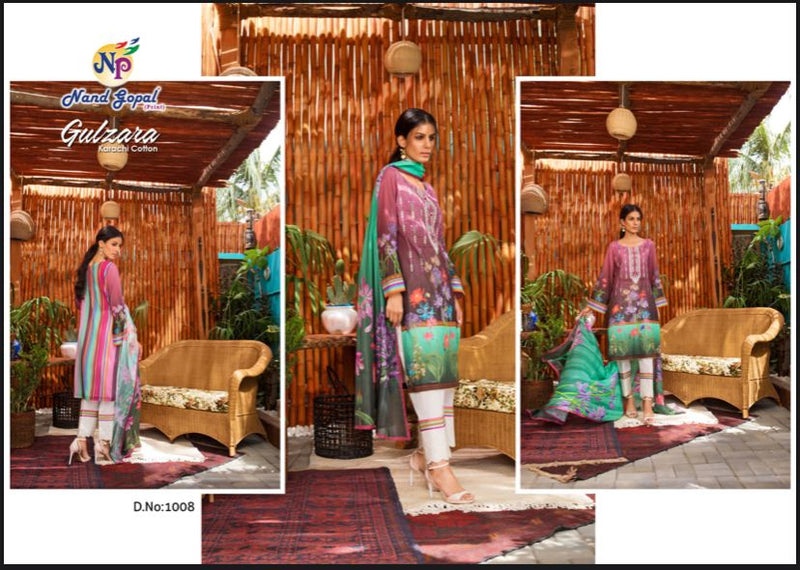 Nand Gopal Gull Zara Karachi Style Cotton Fancy Salwar Suits