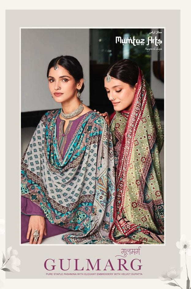 Mumtaz Gulmarg Pashmina With Beautiful Embroidery Work Stylish Designer Party Wear Salwar Kameez