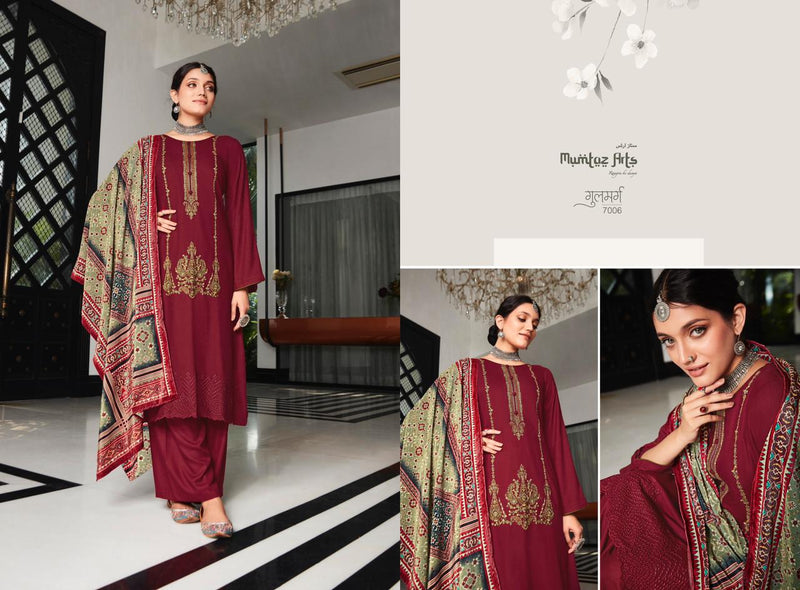 Mumtaz Gulmarg Pashmina With Beautiful Embroidery Work Stylish Designer Party Wear Salwar Kameez