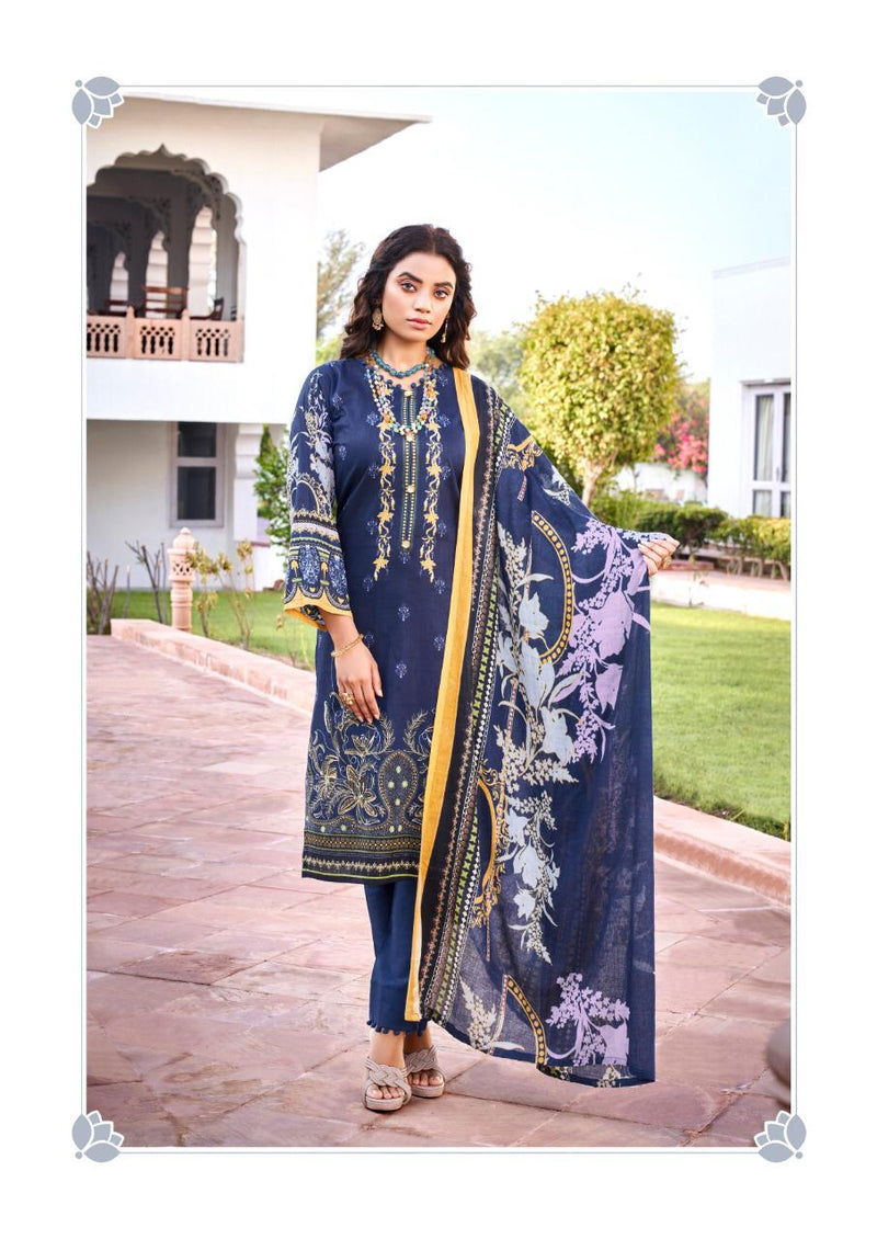 Ishaal Gulmohar Vol 24 Lawn Cotton With Printed Work Stylish Designer Festive Wear Salwar Kameez