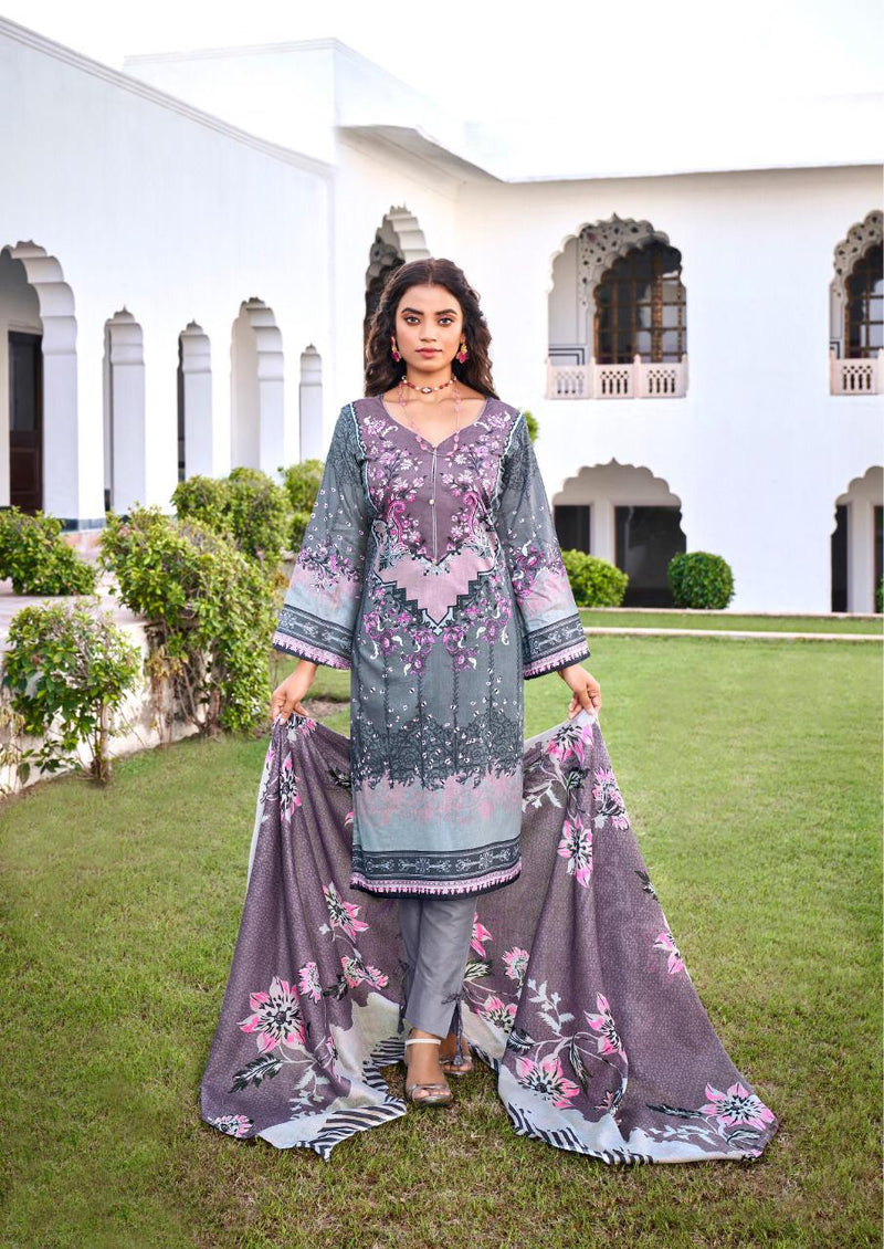 Ishaal Gulmohar Vol 24 Lawn Cotton With Printed Work Stylish Designer Festive Wear Salwar Kameez