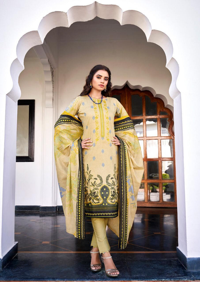 Ishaal Gulmohar Vol 24 Lawn Cotton With Printed Work Stylish Designer Festive Wear Salwar Kameez