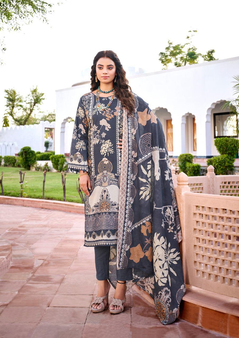 Ishaal Gulmohar Vol 24 Lawn Cotton With Printed Work Stylish Designer Festive Wear Salwar Kameez