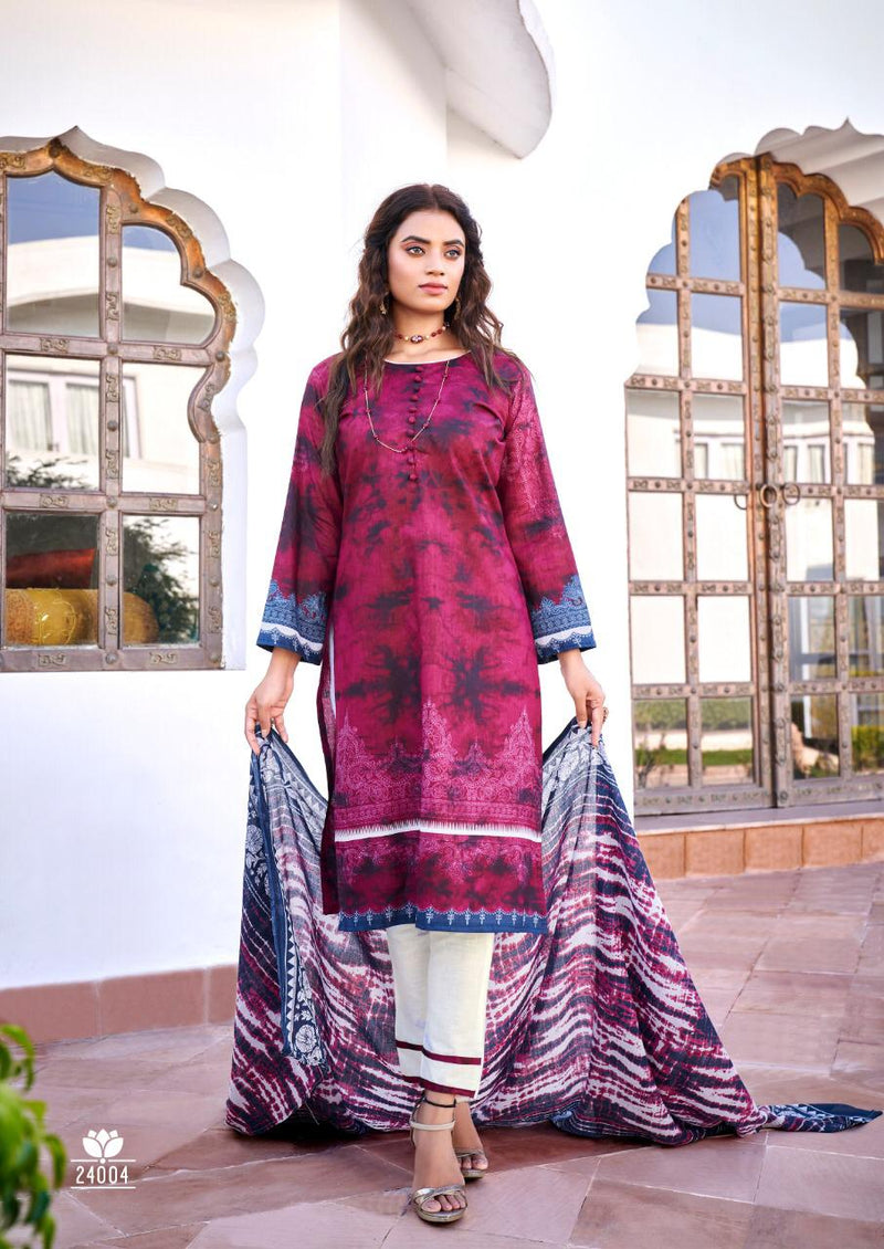 Ishaal Gulmohar Vol 24 Lawn Cotton With Printed Work Stylish Designer Festive Wear Salwar Kameez
