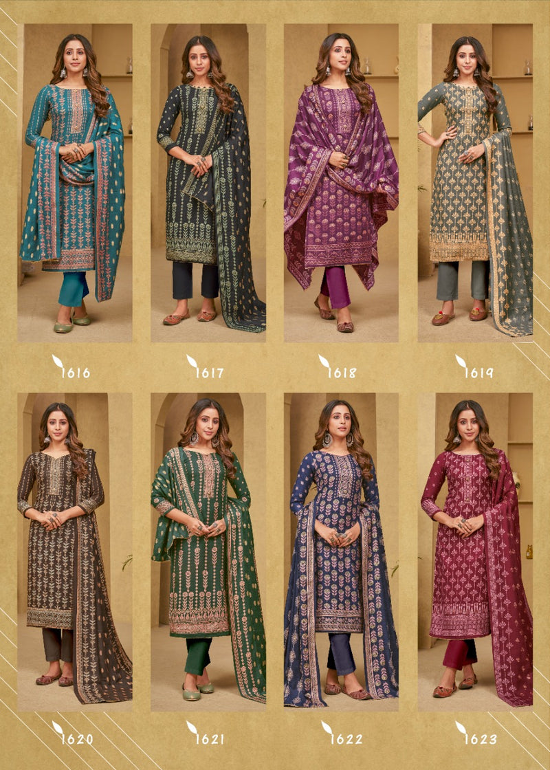 Bipson Gulnaar Pashmina With Printed Work Stylish Designer Casual Wear Salwar Kameez