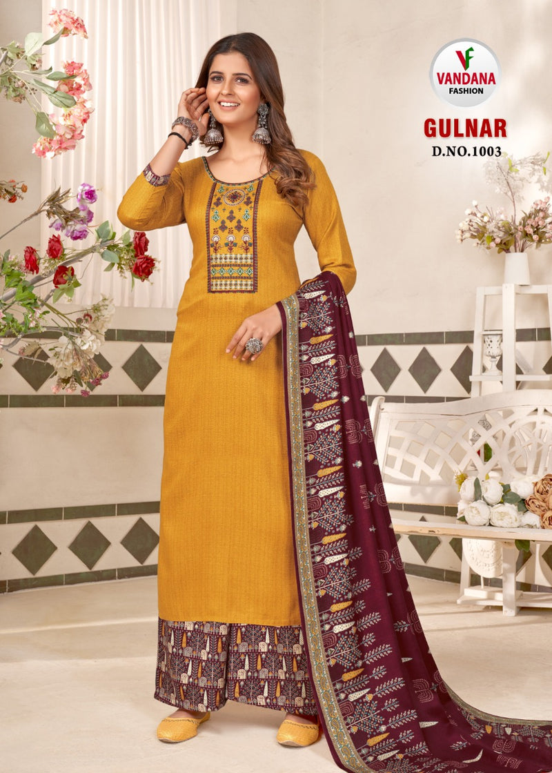 Vandana Fashion Gulnar Pashmina With Jacquard Printed Work Stylish Designer Fancy Salwar Kameez
