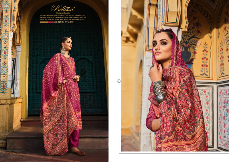 Belliza Gulnar Pashmina With Beautiful Heavy Embroidery Work Stylish Designer Party Wear Salwar Kameez