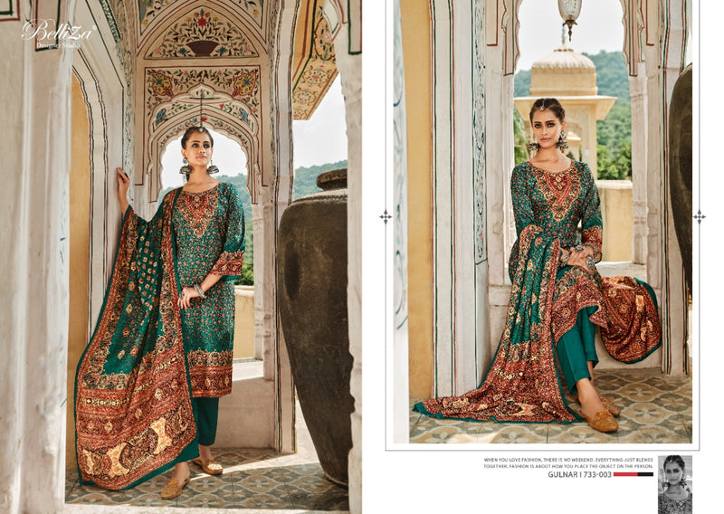 Belliza Gulnar Pashmina With Beautiful Heavy Embroidery Work Stylish Designer Party Wear Salwar Kameez