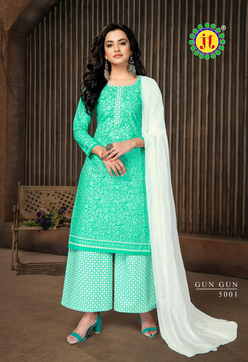 Jt Gun Gun Vol 5 Cotton Fancy Printed Festive Wear Salwar Kameez