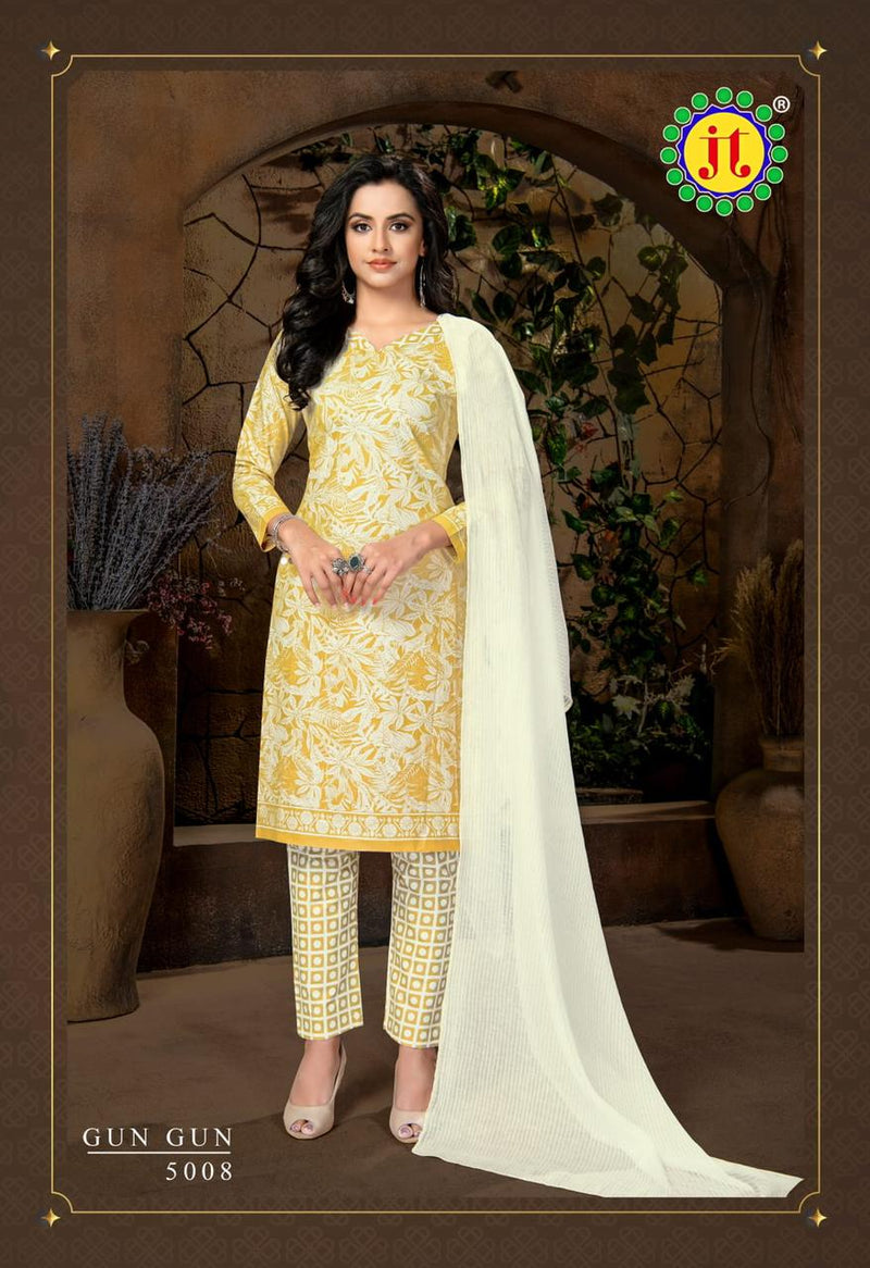 Jt Gun Gun Vol 5 Cotton Fancy Printed Festive Wear Salwar Kameez