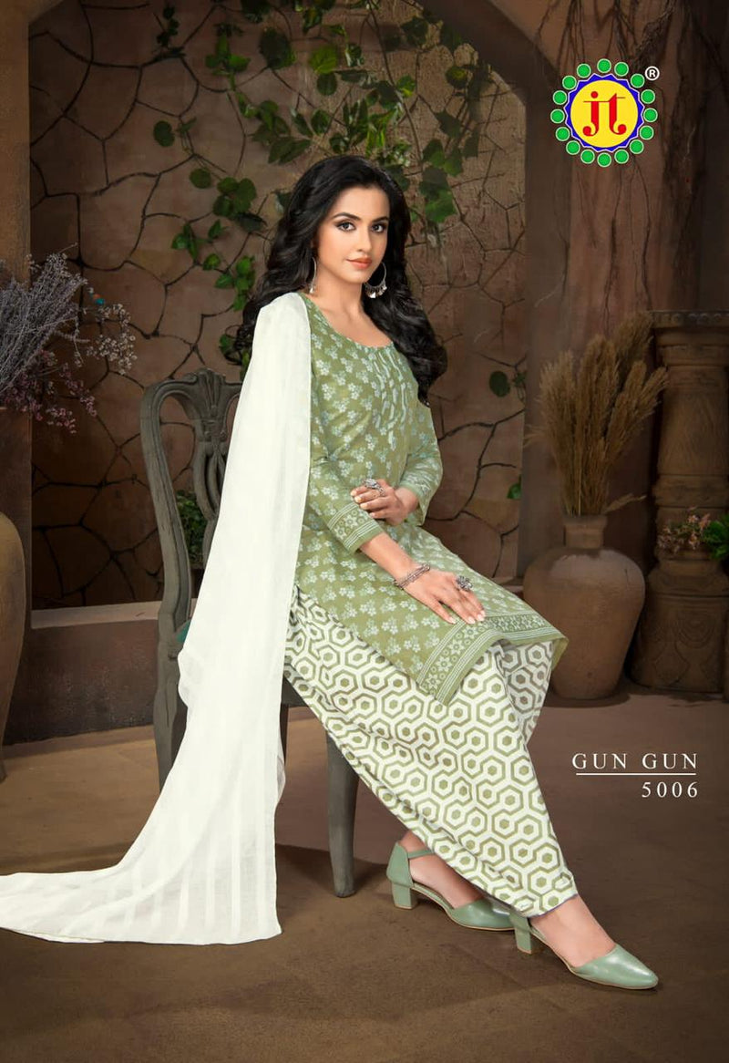 Jt Gun Gun Vol 5 Cotton Fancy Printed Festive Wear Salwar Kameez