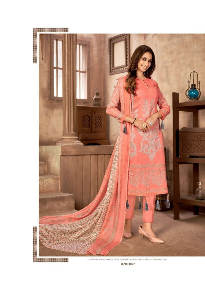 Roli Moli Creation Guzarish Cambric Cotton Festive Wear Salwar Suits With Gold Print