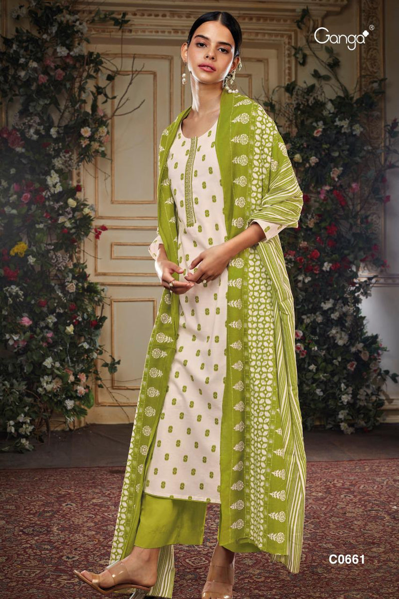 Ganga Suit Presents By C0661 Cotton Fancy Printed Exclusive Designs Daily Wear Salwar Suits