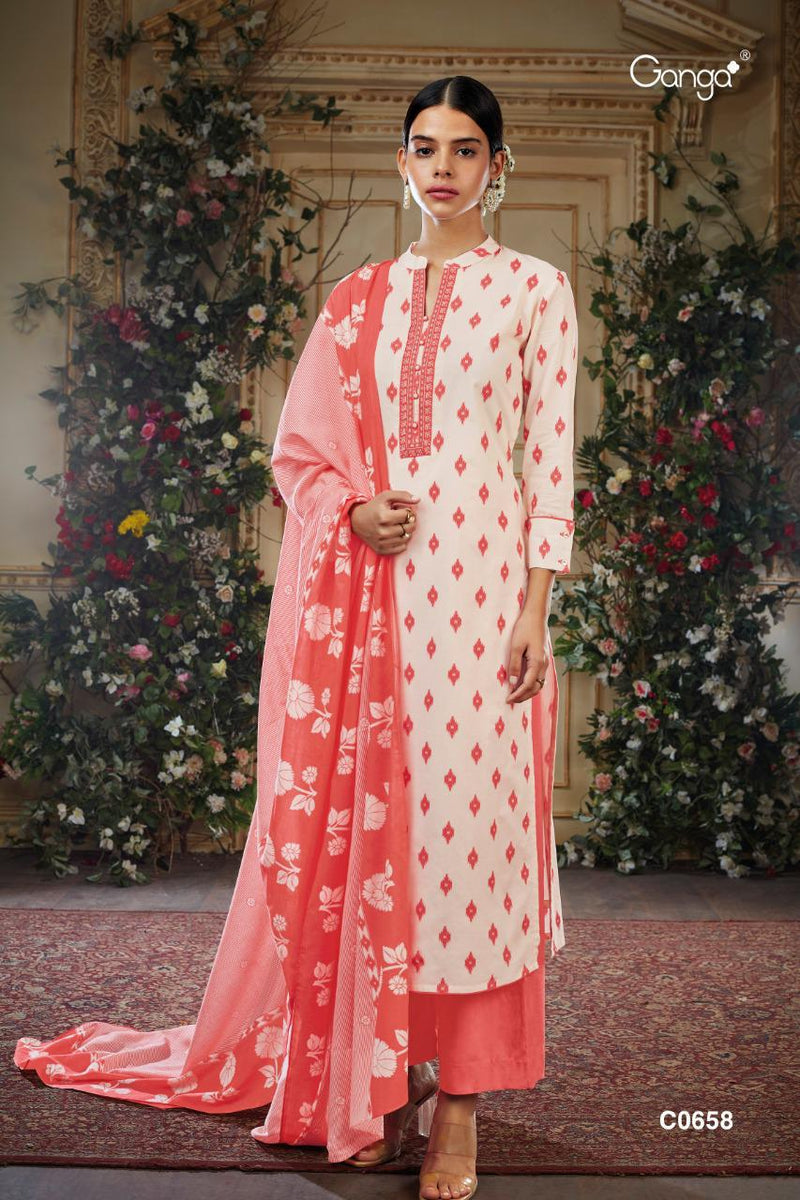 Ganga Suits Molly Ash 6291 Cotton Printed Exclusive Designer Casual Wear Fancy Salwar Kameez