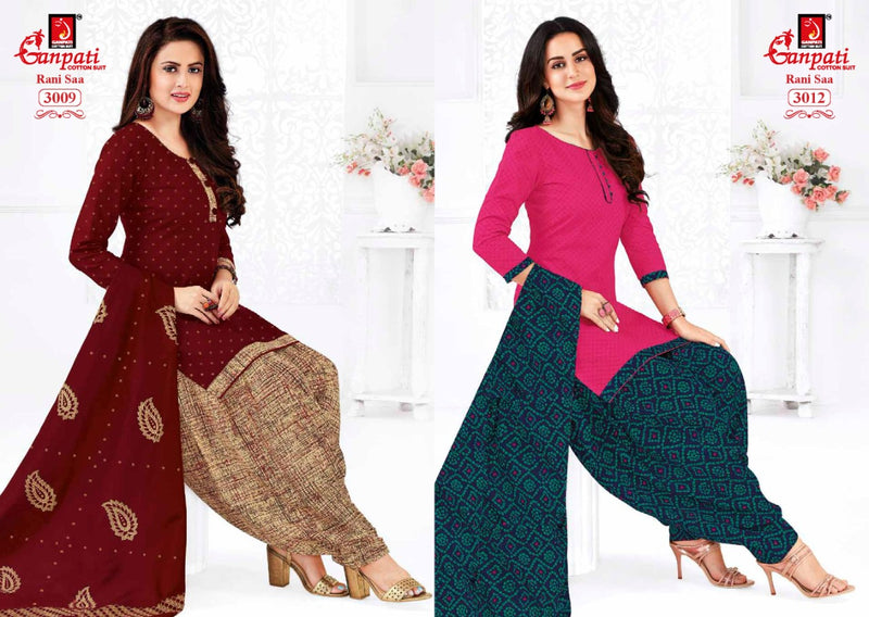 Ganpati Rani Sa Pure Cotton Designer Casual Wear Dress Material Suit