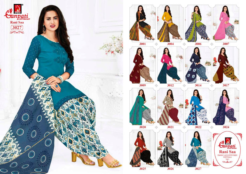 Ganpati Rani Sa Pure Cotton Designer Casual Wear Dress Material Suit