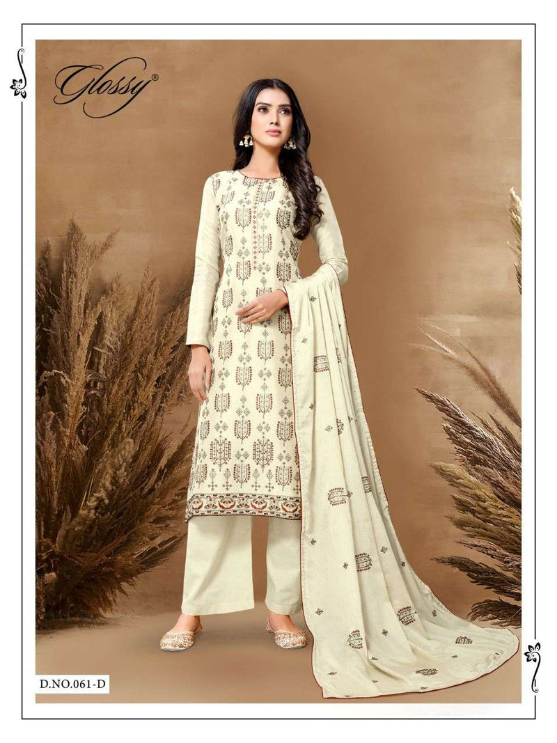 Glossy D no 61 Silk Designer Wear Salwar Kameez