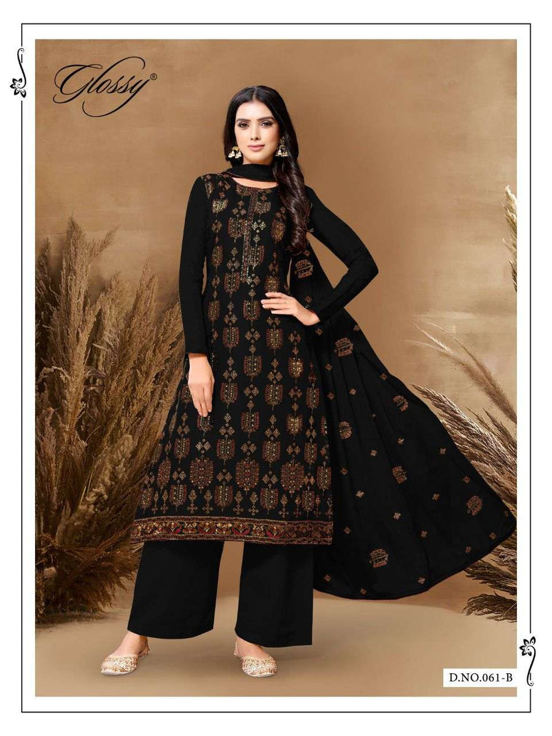 Glossy D no 61 Silk Designer Wear Salwar Kameez