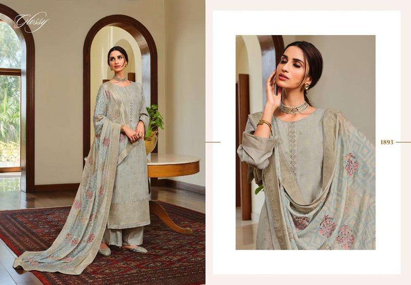 Glossy Rivera Viscose Dola Jacquard Casual Wear Salwar Suit