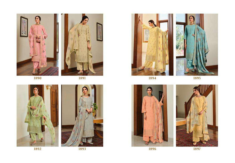 Glossy Rivera Viscose Dola Jacquard Casual Wear Salwar Suit