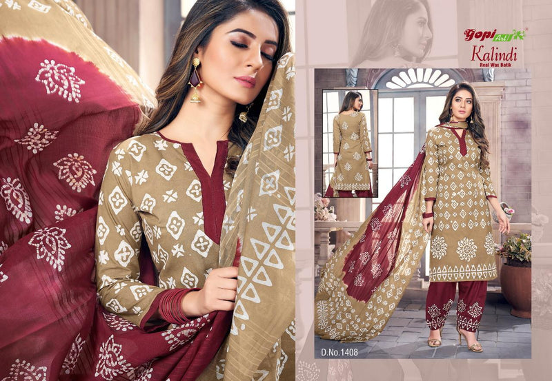 Gopi Art Kalindi Real Pure Cotton Printed Salwar Suit