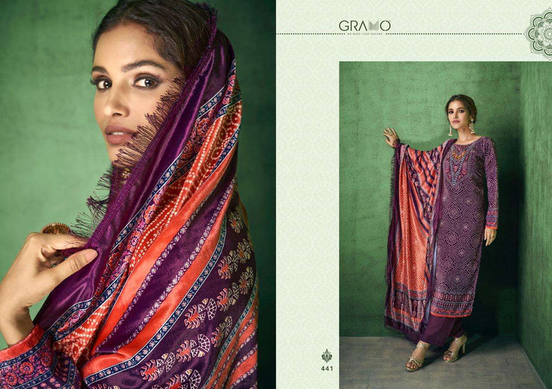 Gramo Bandhej Vol 1 Velvet With Digital Print  Salwar Suit