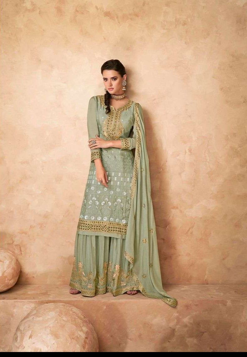 Gramo Navabi Vol 3 Real Georgette Heavy Embroidery Work Salwar Suit