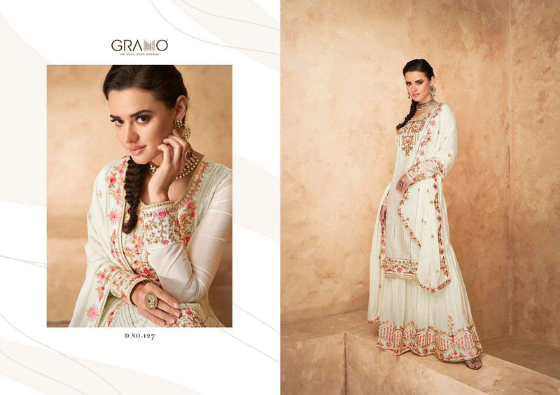 Gramo Navabi Vol 3 Real Georgette Heavy Embroidery Work Salwar Suit