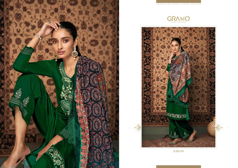 Gramo Velvet Vol 1 Pure Velvet With Inner Stich With Additional Touch Salwar Suit