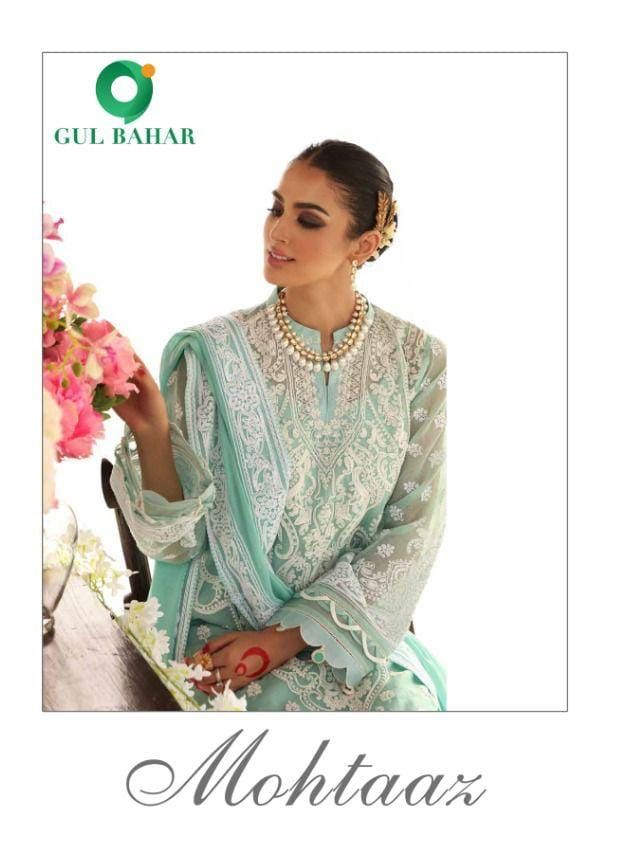 Gul Bahar Mohtaaz Jam Cotton Full Stitch Embroidery Work Salwar Suit