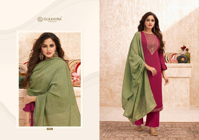 Gulkayra Designer Nazm Jam Silk With Heavy Embroidery Salwar Suit