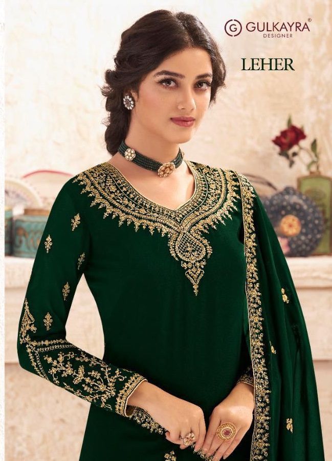 Gulkayra Leher Real Georgette Stylish Partywear Salwar Suit