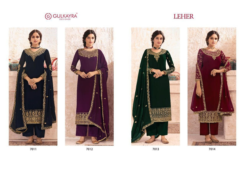 Gulkayra Leher Real Georgette Stylish Partywear Salwar Suit