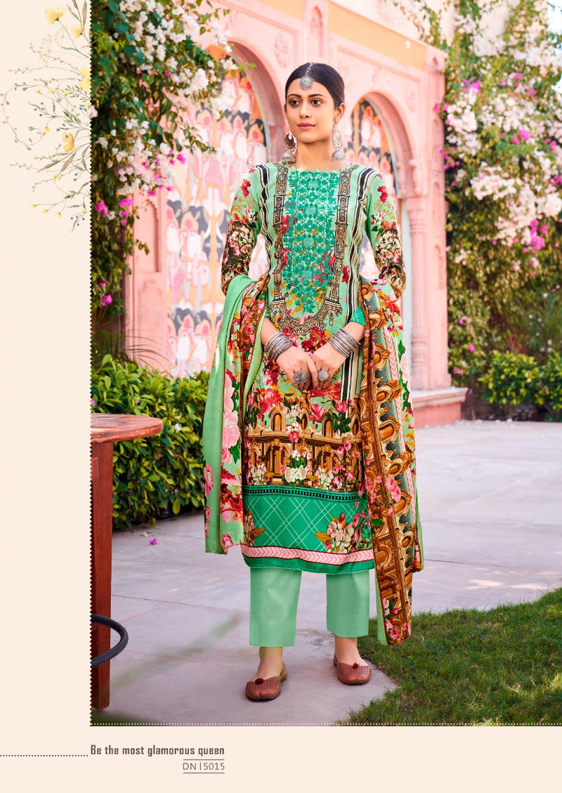 Levisha Habiba Pashmina Printed With Embroidery Work Stylish Designer Pakistani Salwar Kameez