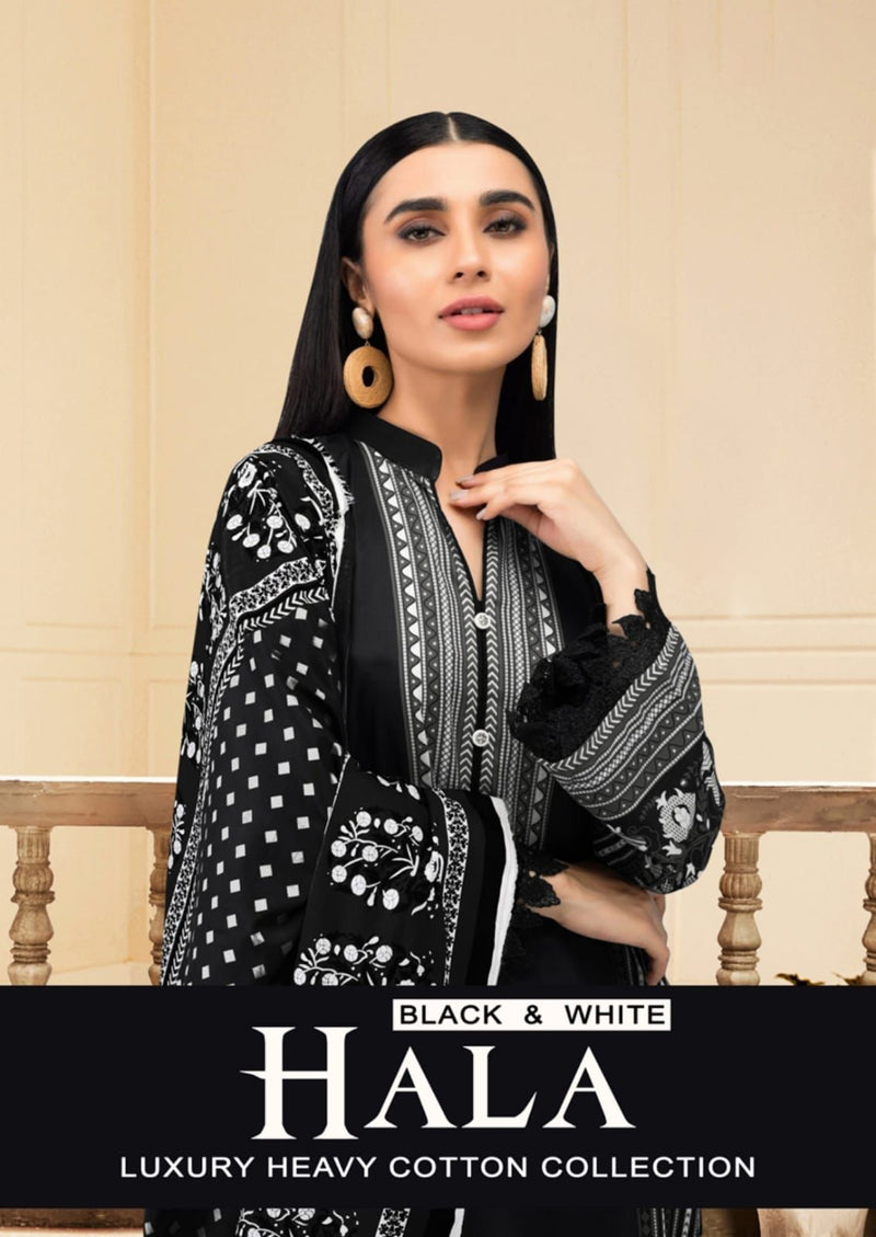 Hala Luxury Cotton Collection Vol 1 Cotton Pakistani Style Party Wear Salwar Suits