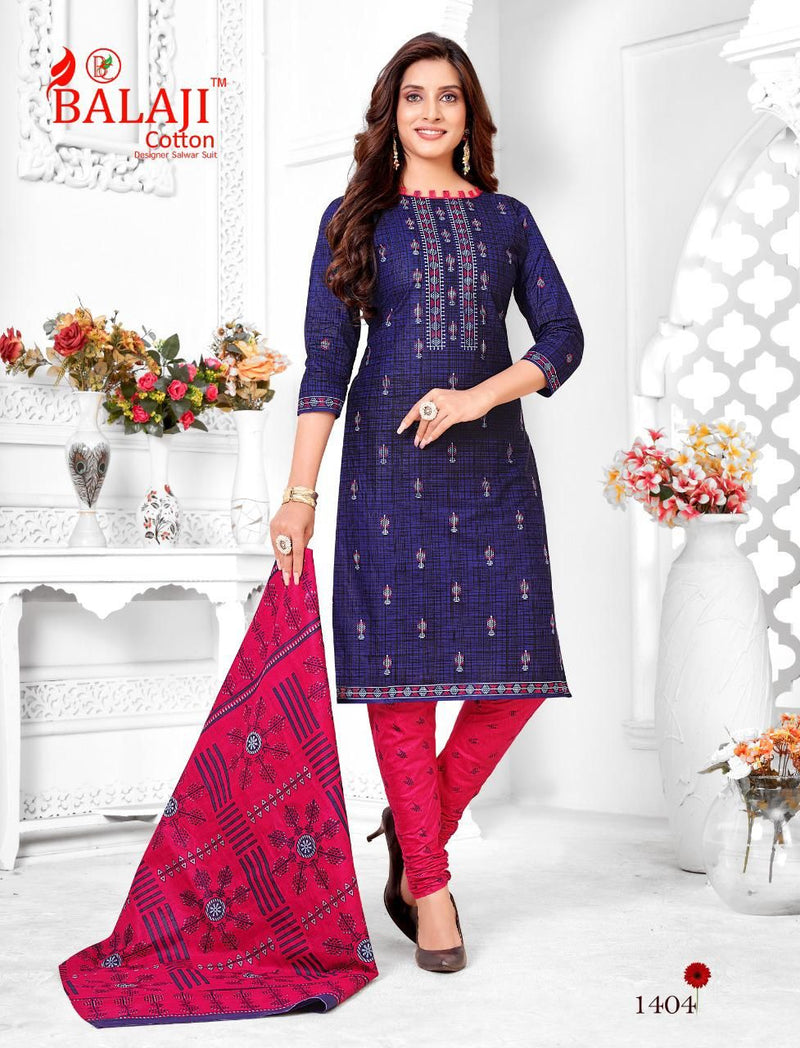 Balaji Hangama Vol 14 Pure Cotton With Printed Work Stylish Designer Casual Look Salwar Suit