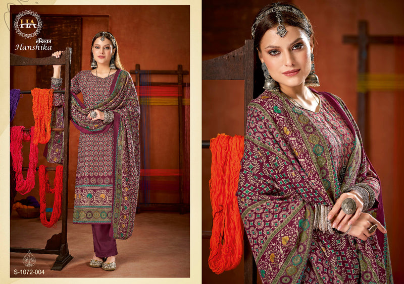 Harshit Fashion Hanshika Pashmina Printed Work Stylish Designer Party Wear Fancy Salwar Suit